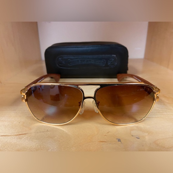 CHROME HEARTS GORGEOUS RICH LOOKING MADE IN ITALY MEN SUNGLASSES - Picture 2 of 8